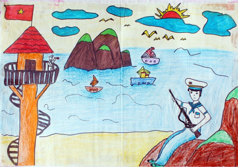 Bộ sưu tập Vẽ tranh biển đảo quê hương lớp 6 với nhiều chủ đề khác nhau